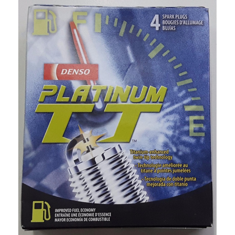 Bộ 4 Bugi cho ô tô DENSO JAPAN PLATIUM PK20TT (Kia;Honda;Madza;Toyota;Mer;BMW;Audi;Chevrolet;Deawoo...) Made in Japan.
