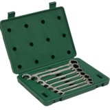 Bộ cờ lê vòng miệng tự động 07chi tiết 8,10,12,13,14,15,18mm sata 09024