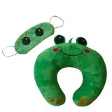 Bộ gối cổ và bịt mắt thêu hoạt hình 25 thivi