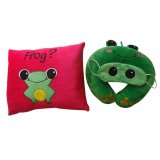 Bộ gối tựa lưng gối cổ và bịt mắt thêu hoạt hình 26 thivi