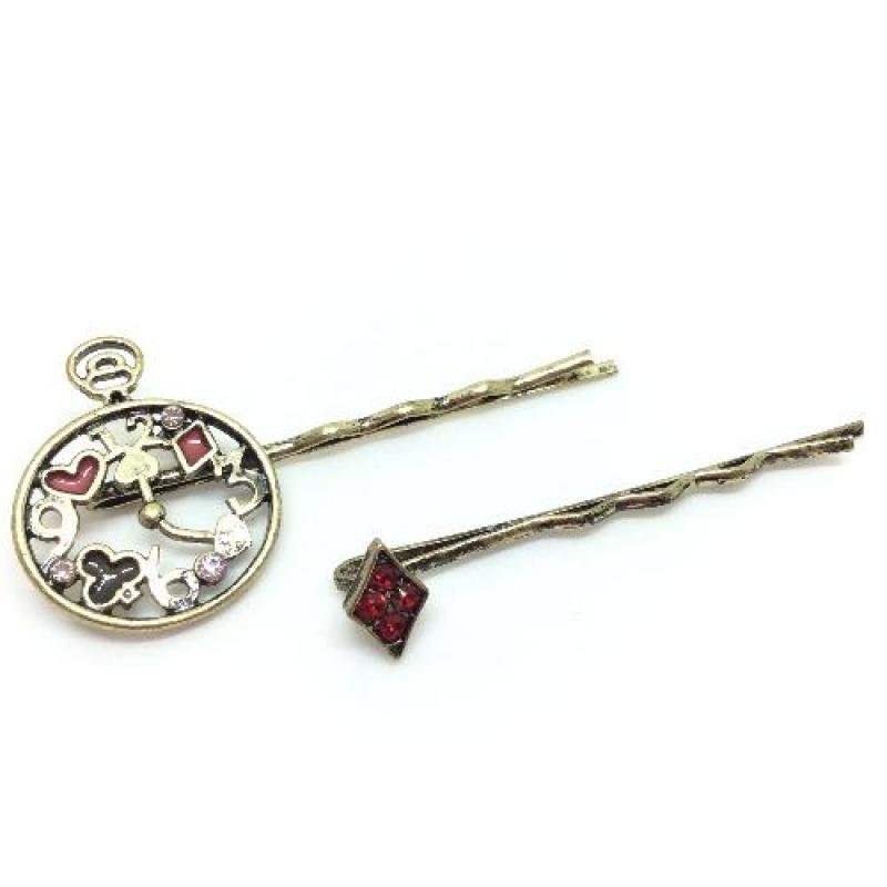 Bộ kẹp tóc Alice in Wonderland Osewaya HA900 (Nâu)