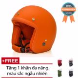 Bộ mũ bảo hiểm Royal 3/4 + 1 khăn đa năng cho phượt thủ