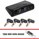 Bộ thiết bị cảm biến áp suất lốp cho ô tô TN400 + Tặng móc khóa theo xe