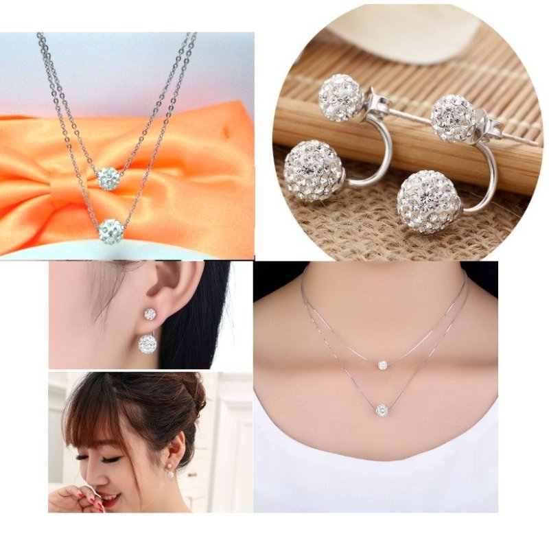 Bộ trang sức trái châu sang trọng CBI01