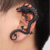 Bông Tai Nam Không Cần Xỏ Khuyên Họa Tiết Rồng Châu Á Siêu Ngầu Cá Tính