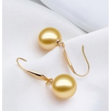 Bông tai ngọc trai tự nhiên mạ vàng 14k