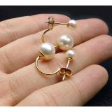 Bông tai ngọc trai tự nhiên mạ vàng 14k