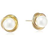 Bông tai ngọc trai vàng 14k