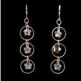 Bông tai mạ vàng thời trang cao cấp Lovely Flower MK17