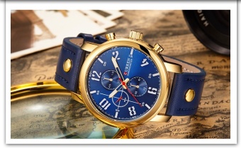 Bounabay Brand Watch Curren Mens Sports Quartz Watches Luxury Leather Wristwatches Relogio Masculino Curren Watches 8192 - intl  