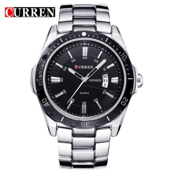 Bounabay Brand Watch Men Watches Male Date Business Clocks Sport Military Clock Steel Quartz 8110 - intl  