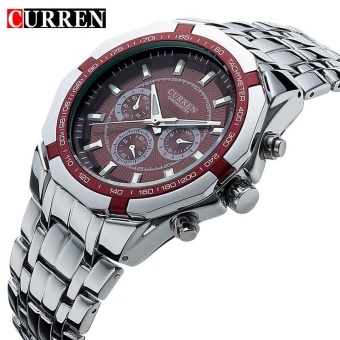 Bounabay Brand Watch Relogio Masculino Curren Watches Men Luxury Stainless Steel Analog Quartz Waterproof Sport Clock Men Wristwatch 8084 -...