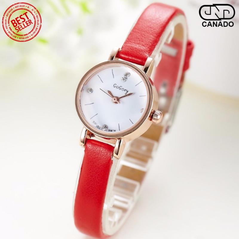 CANADO Đồng Hồ Nữ Dây Da Size Nhỡ C0022 (Đỏ) bán chạy