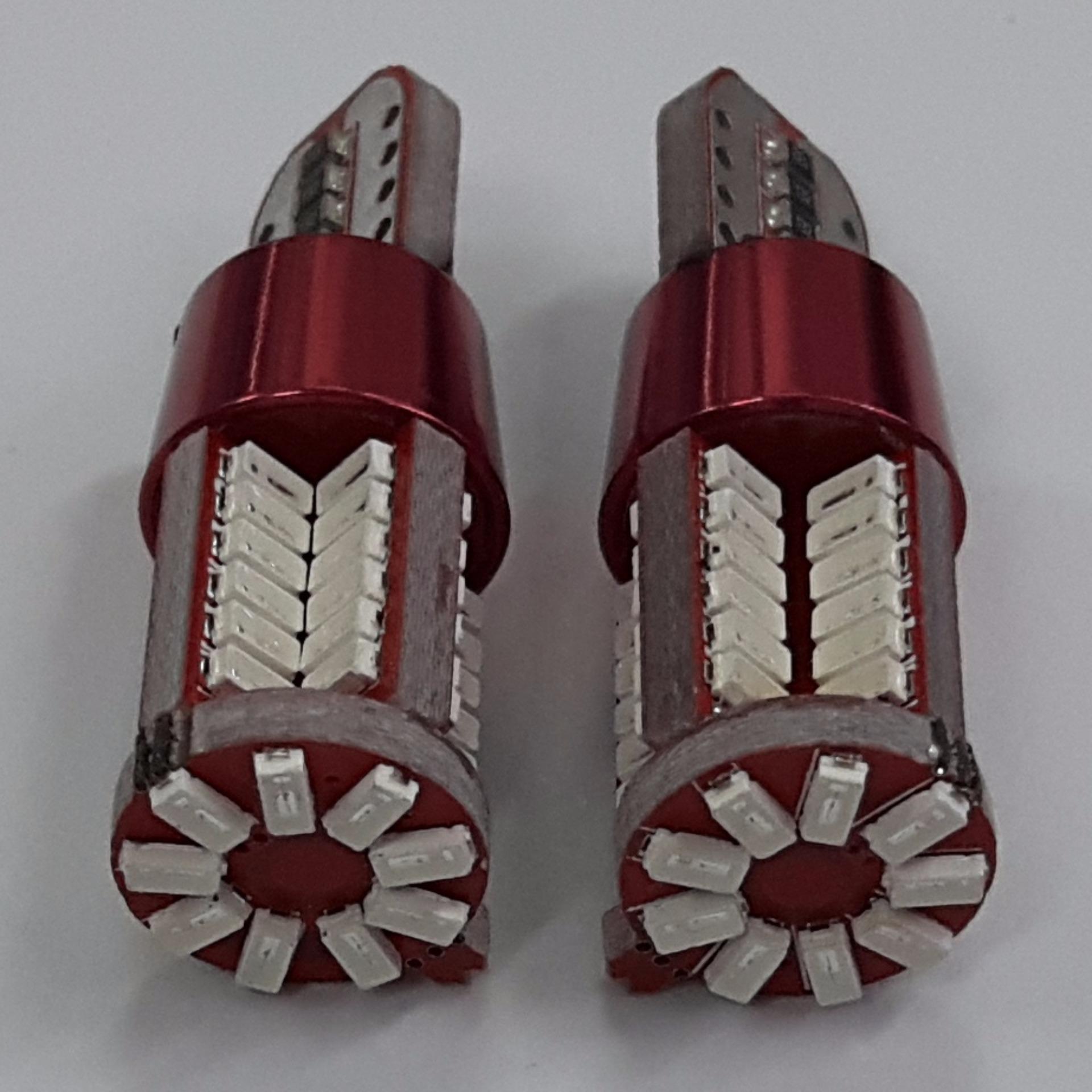 Cặp bóng đèn led demi / led xi nhan / led biển số 12v 10w - 57 chip led màu đỏ