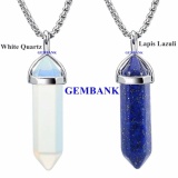 Cặp Dây Cổ Lapis Lazuli Và Thạch Anh Trắng Tự Nhiên GEMSTONE BANK