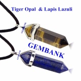 [HCM]Cặp Mặt Dây Chuyền Đá Opal Mắt Hổ - Lapis Lazuli Tự Nhiên GEMSTONE BANK