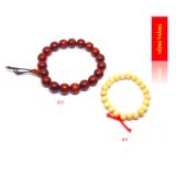 Cặp vòng gỗ trừ tà - Vòng gỗ sưa 6li và vòng dâu tằm 4li