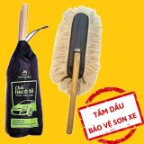 Chổi lau, quét bụi vệ sinh làm bóng ô tô Tâm Luân -  CÓ TẨM DẦU BẢO VỆ SƠN XE - cây chổi lông tẩm dầu phủi bụi  đánh bóng oto xe hơi