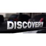 Chữ nổi discovery 3D màu bạc dán nắp capo xe hơi