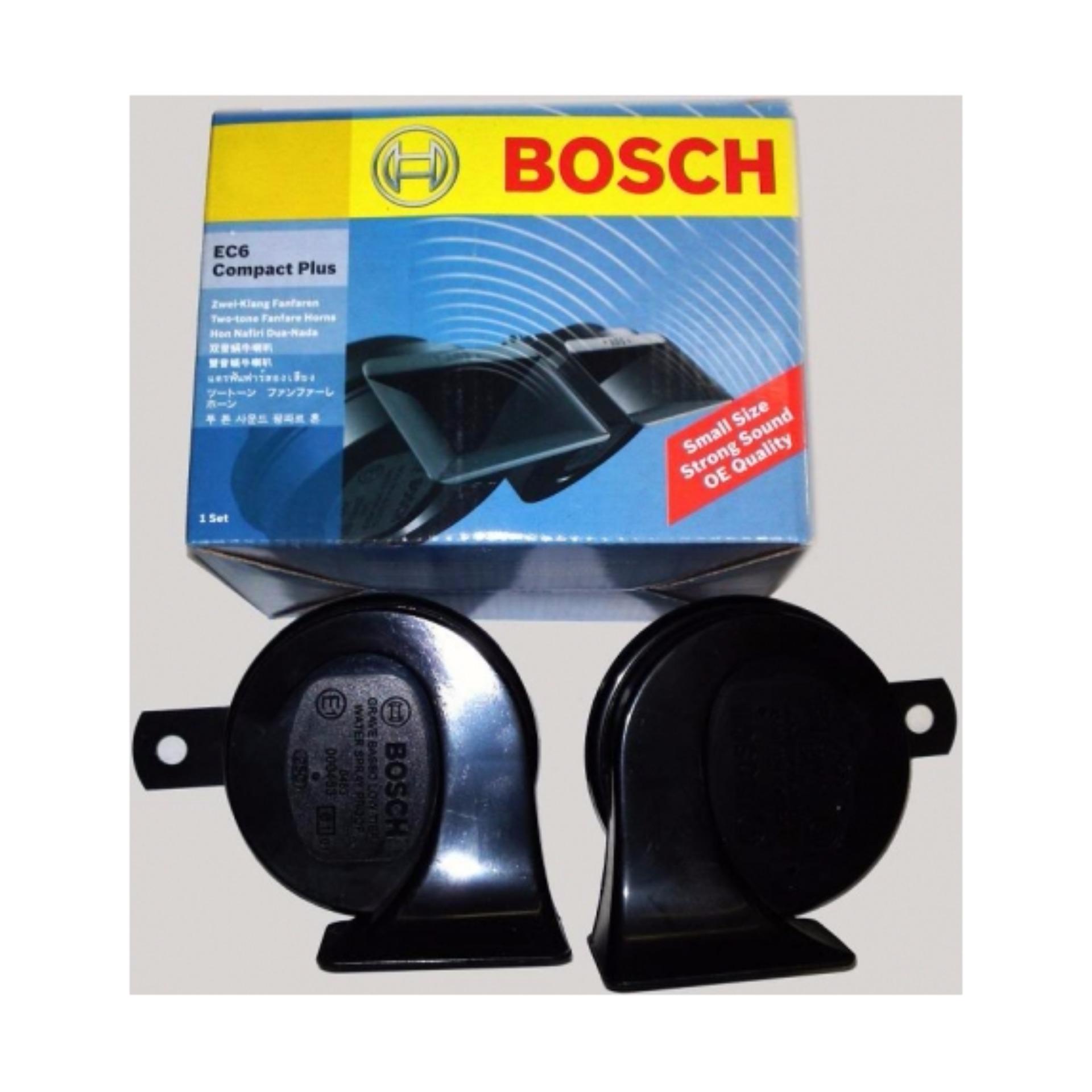 Cặp còi sên, kèn sò 12v bosch ec6 + tặng 4 jack cắm kèn - made in turkey.