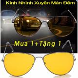 [HCM]Combo 2 Kính nhìn xuyên màn đêm đi xa buổi tối an toàn cho đôi mắt (Vàng)