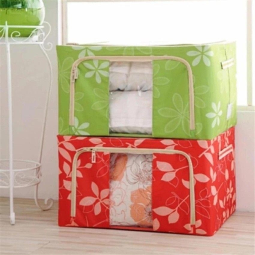 Combo 2 Tủ đựng chăn màn, quần áo khung sắt cao cấp - Kmart
