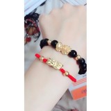 combo 2 vòng tay tỳ hưu dây đỏ + đá thạch anh