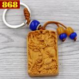 Combo 3 móc chìa khóa Kỳ lân - gỗ hoàng đàn