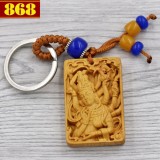 Combo 3 móc khóa Quan âm nghìn tay - gỗ ngọc am
