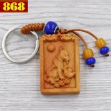 Combo 3 móc khóa tuổi Tuất - gỗ hoàng đàn