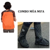 COMBO BỌC BALO - BỌC GIÀY ĐI MƯA CHẤT LƯỢNG