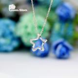 Dây chuyền bạc nữ, dây chuyền nữ đẹp, dây chuyền cho nữ, vòng cổ nữ đẹp, dây chuyền đẹp, dây chuyền nữ sao xoắn chất liệu bạc cao cấp - thương hiệu ganes silver
