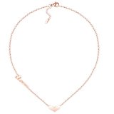 Dây chuyền bạc ý mạ vàng 14k - dc001