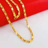 Dây chuyền dẹt mạ vang 24k cao cấp ITALY sang trọng quý phái