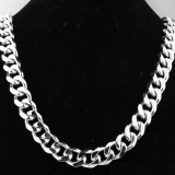 [HCM]Dây chuyền inox nam Mười ly trắng bạc dài 70cm -DÂY LẠC NAM 1CMX70CM MAX ĐẸP TRAI BAO NGẦU BAO PHONG CÁCH - không đen vĩnh viễn.