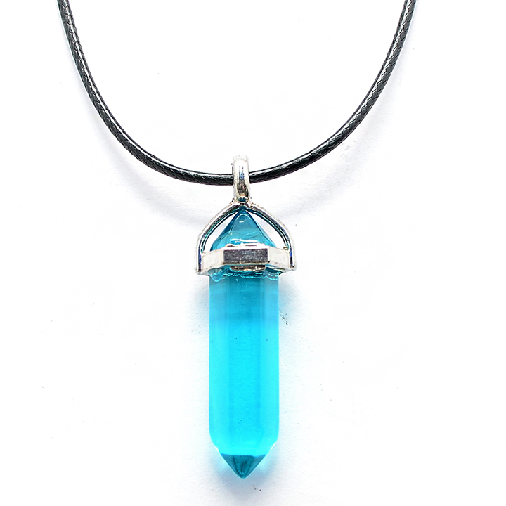 Dây chuyền tinh thể đá fluorite crystal 5710 .
