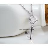 Dây chuyền titan chìa khóa  inox Công Sang (trắng)