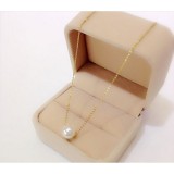 Dây chuyền titan mạ vàng 24k ngọc trai sang trọng