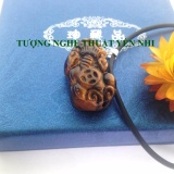 Dây chuyền tỳ hưu đá mắt hổ phong thủy