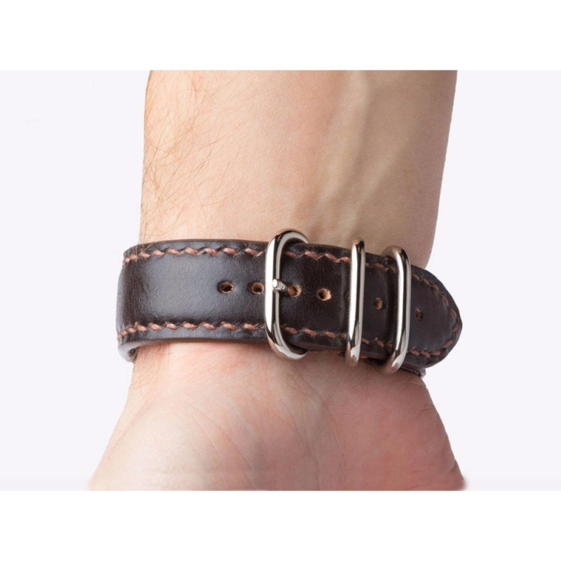 Dây đeo đồng hồ da bò LDD0209 size 22mm (Da thật nhập khẩu nguyên con) bán chạy