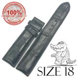 Dây đồng hồ da cá sấu size 18mm