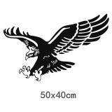 Decal hình Đại Bàng dán xe (Đen)