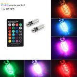 Bộ 2 đèn Led mini demi 16 màu có remote cho xe máy