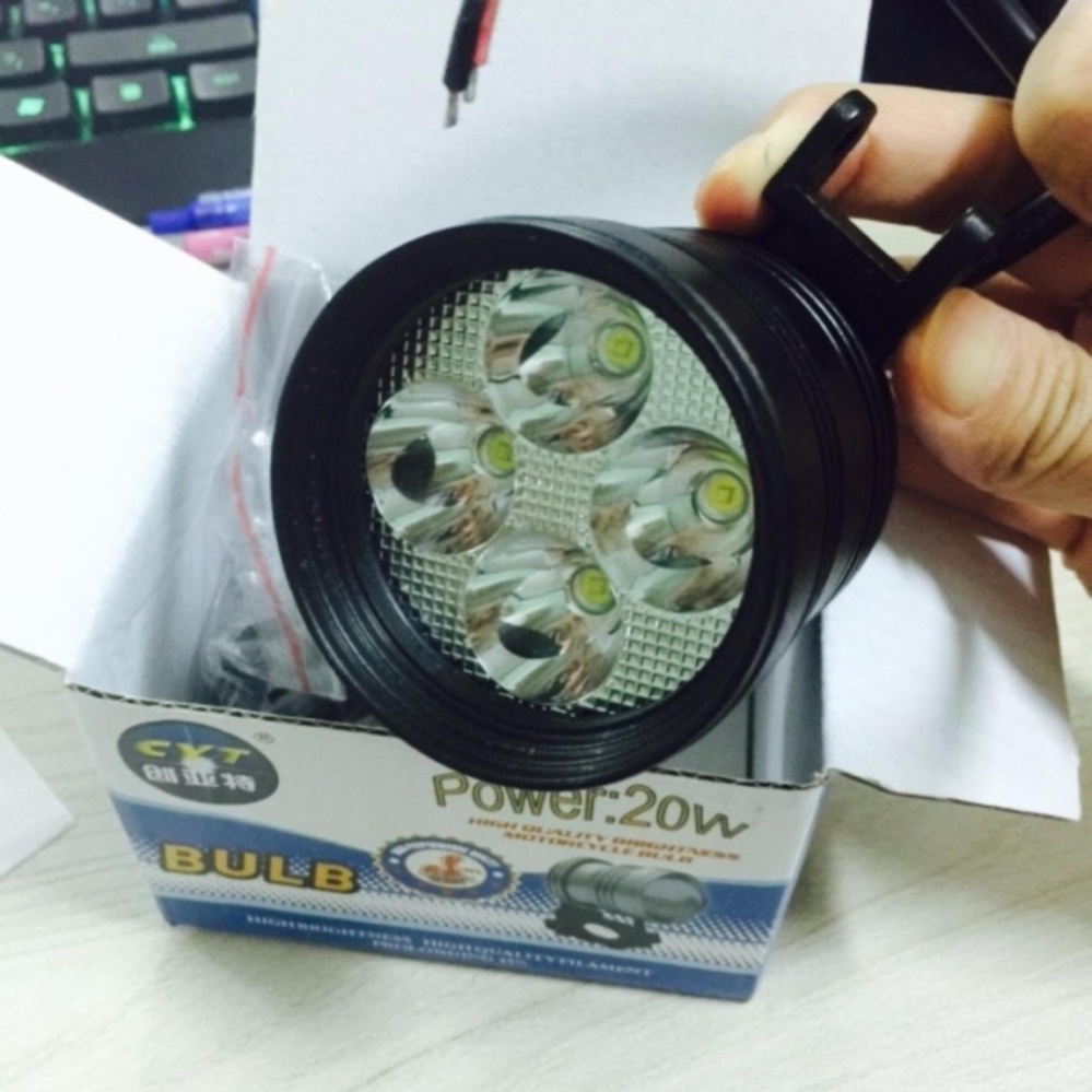 Đèn LED trợ sáng cho xe máy đi phượt L4 Siêu Sáng