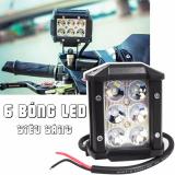 Đèn trợ sáng 6 bóng Led cho xe máy đi phượt