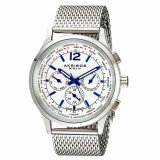 Đồng hồ Thụy Sĩ Akribos XXIV nam "Explorer" Mesh Bracelet 6 kim size 42.5mm (Trắng)