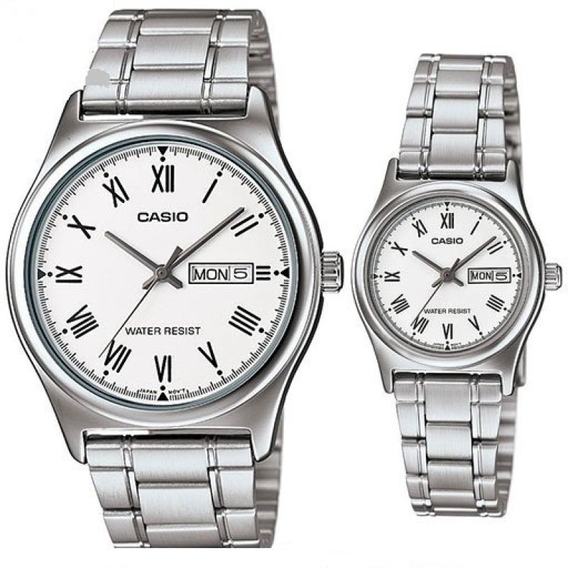 Nơi bán Đồng hồ cặp dây thép không rỉ Casio MTP-V006d-7BUDF-LTP-V006d-7BUDF