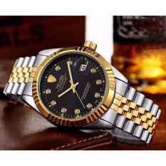  Đồng hồ cơ nam Tevise 629 Automatic dây thép không gỉ  Đen  