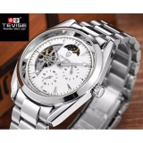 Đồng hồ cơ nam Tevise 795A chạy full kim (Mặt trắng dây bạc)