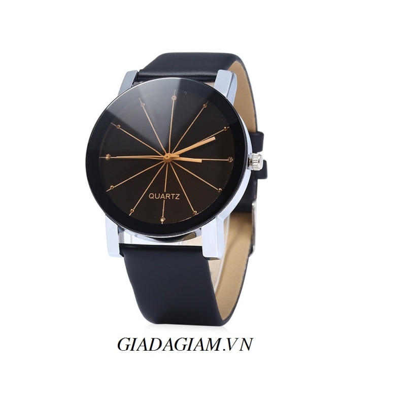 Nơi bán Đồng hồ dây giả da thời trang (Đen)